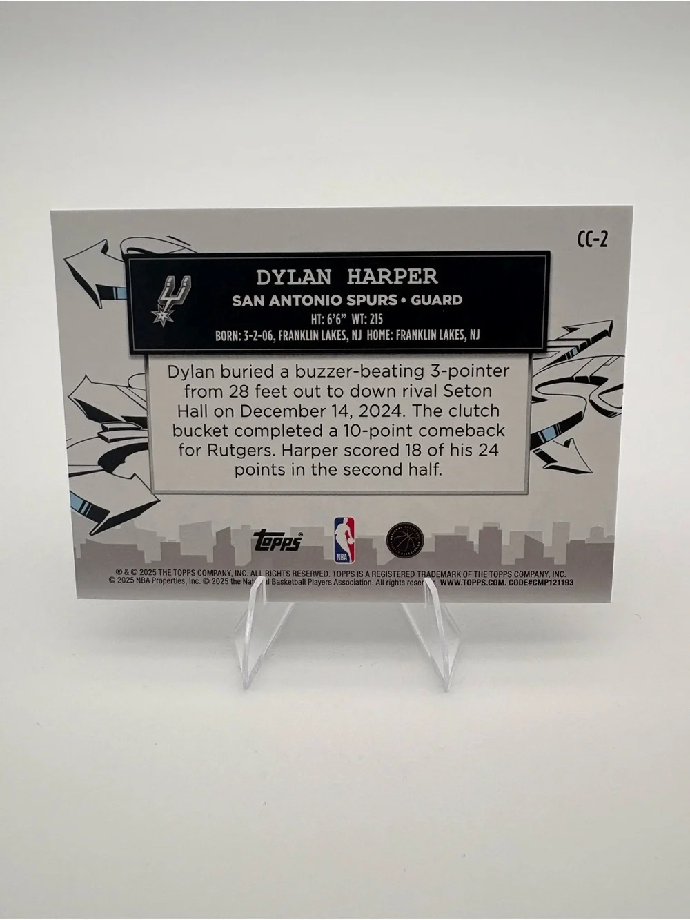 Topps Dylan Harper Spurs 3-Card Rookie Lot ๐ฅ Inserts ๐ฅ - Picture 7 of 7